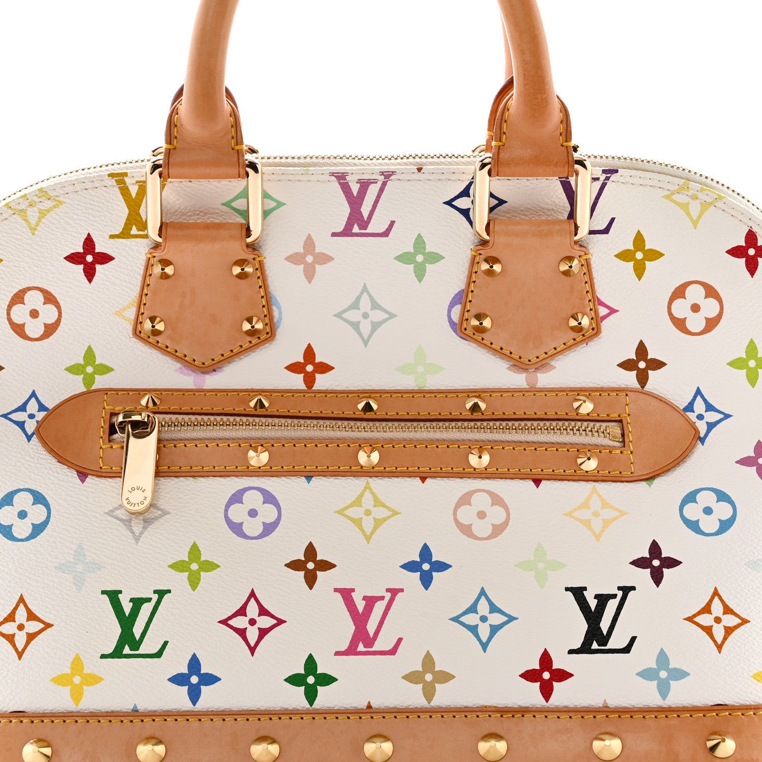 Louis Vuitton Monogram Multicolor Alma White 7 of 9