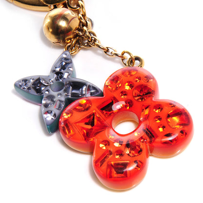 Louis Vuitton Resin Strass Glam Flower Bag Charm Multicolor 4 of 5