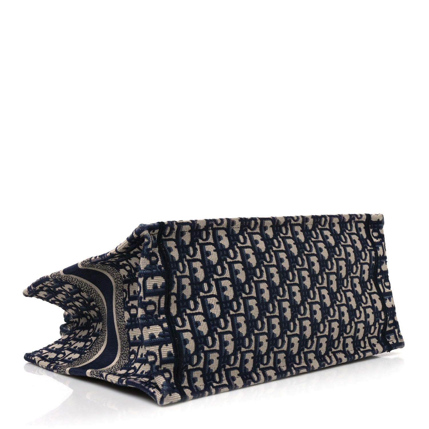 Christian Dior Oblique Medium Book Tote Blue Multicolor 4 of 10