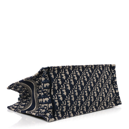 Christian Dior Oblique Medium Book Tote Blue Multicolor 4 of 10