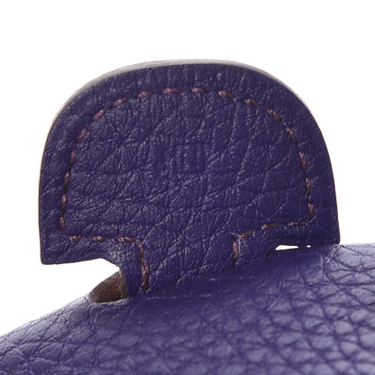 Hermes Taurillon Clemence Evelyne III PM Iris 9 of 9