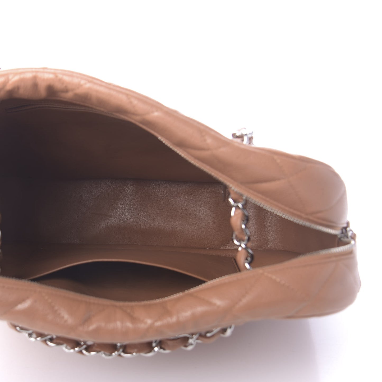 Caviar Quilted Large Camera Case Tan