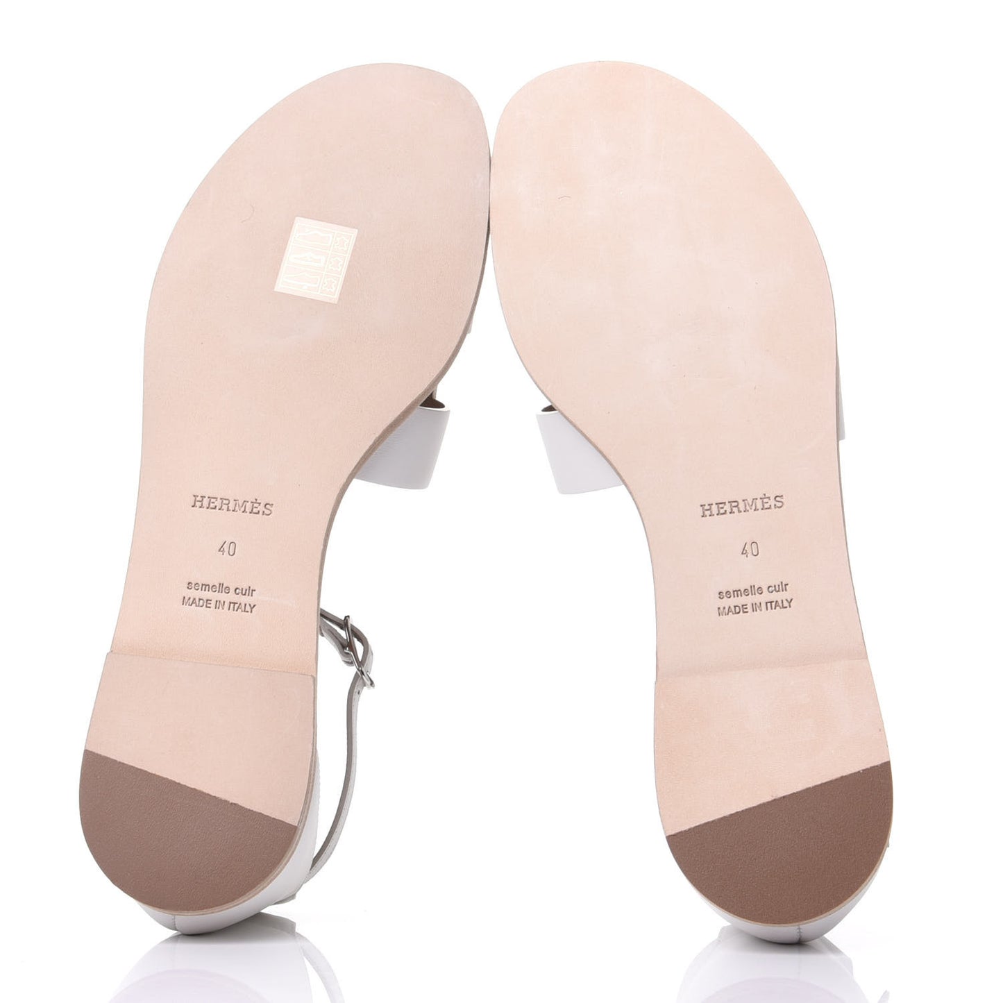 Calfskin Santorini Sandals 40 White