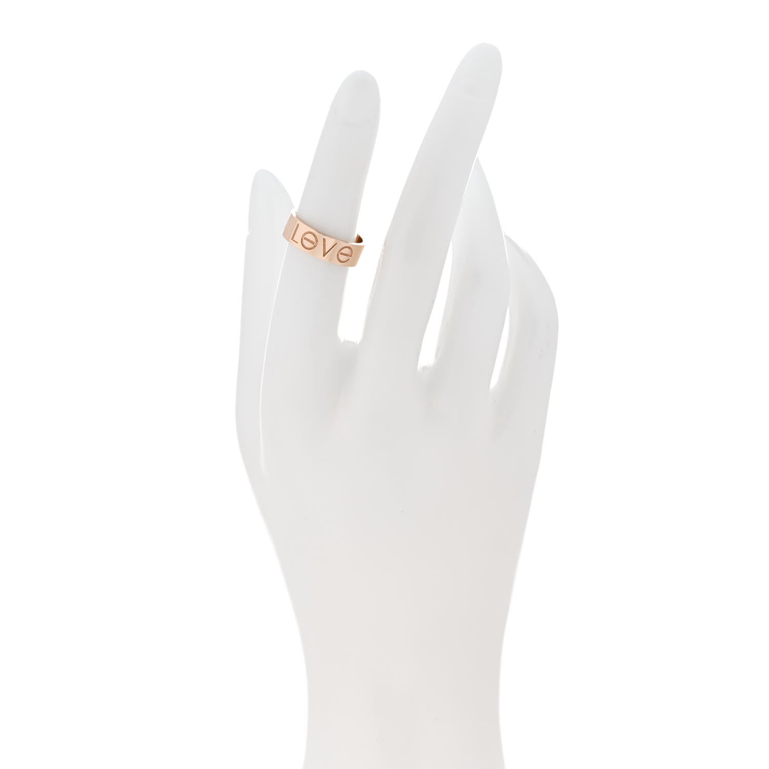 Cartier 18K Pink Gold 5.5mm Engraved LOVE Ring 50 5.25 2 of 6