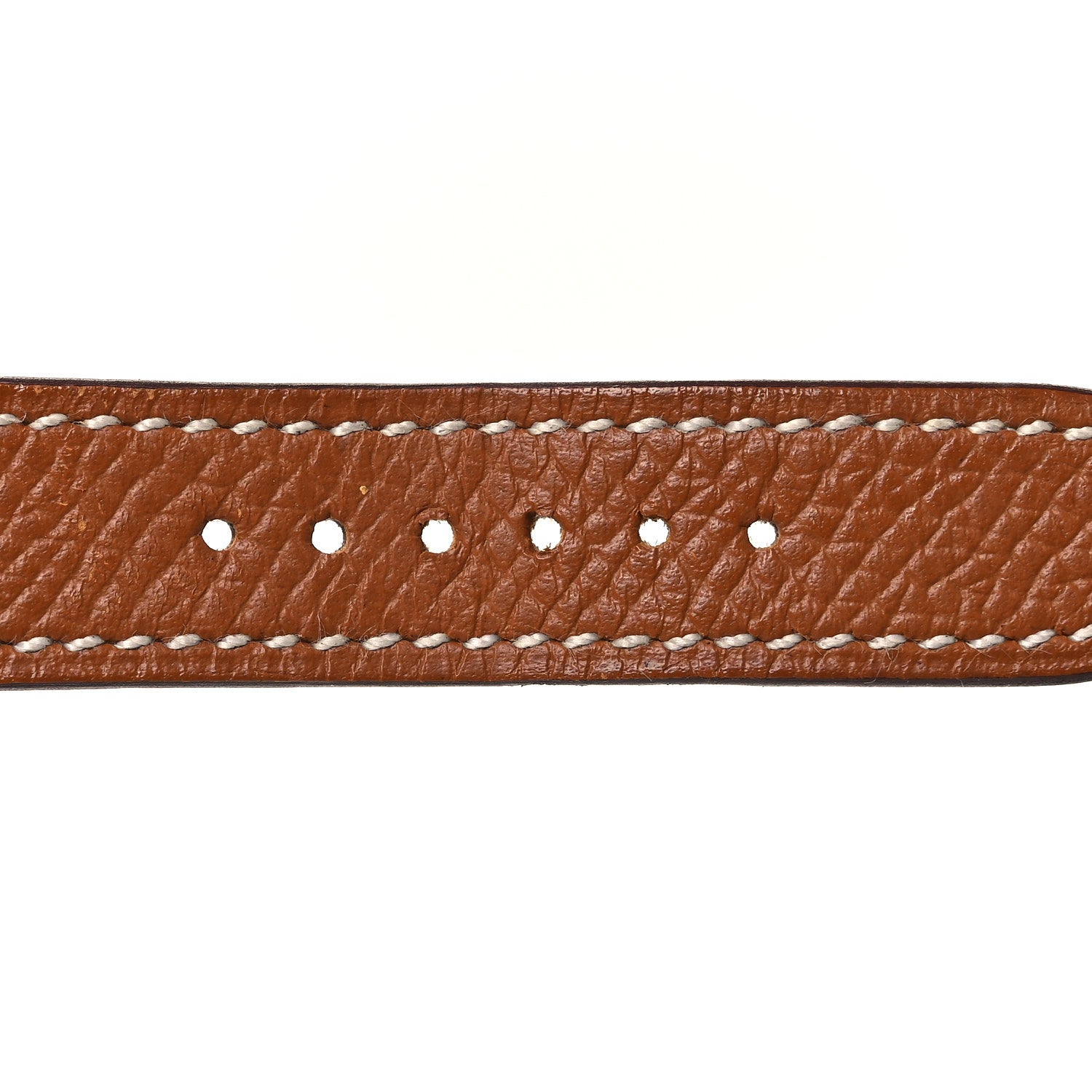 Hermes Epsom Heure H Hour Watch PM Strap Gold 3 of 6