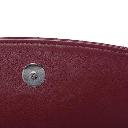 Balenciaga Calfskin Logo Matelasse Large BB Flap Chain Shoulder Bag Burgundy 7 of 12