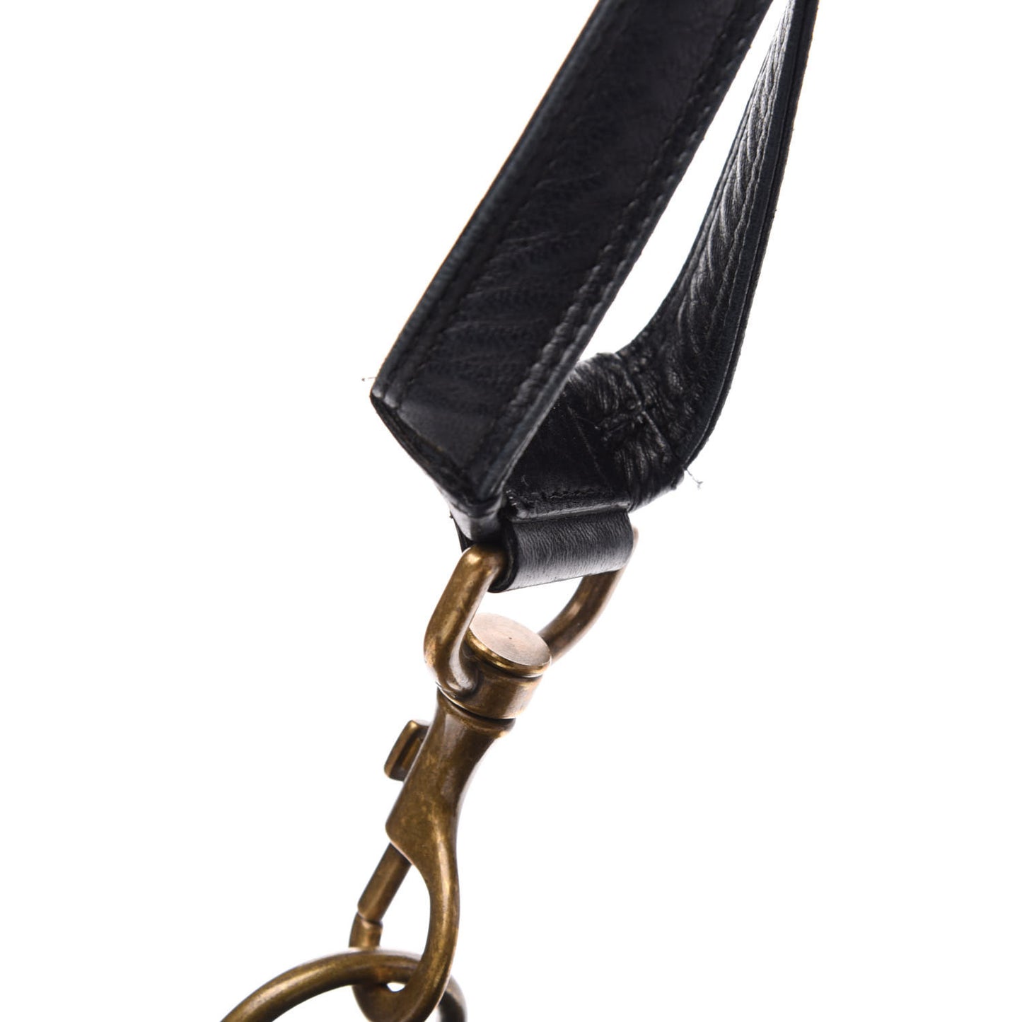Lambskin Cannage Drawstring Bag Black