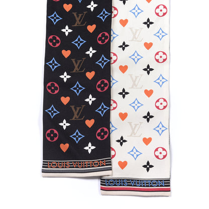 Louis Vuitton Silk Game On Bandeau Black White 2 of 3