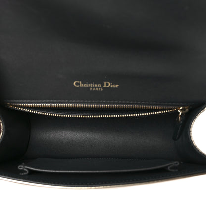 Christian Dior Metallic Patent Micro-Cannage Medium Diorama Flap Bag Gold 5 of 8