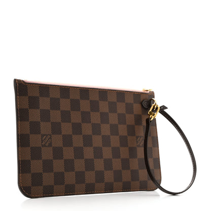 Louis Vuitton Damier Ebene Neverfull MM GM Pochette Rose Ballerine 3 of 6