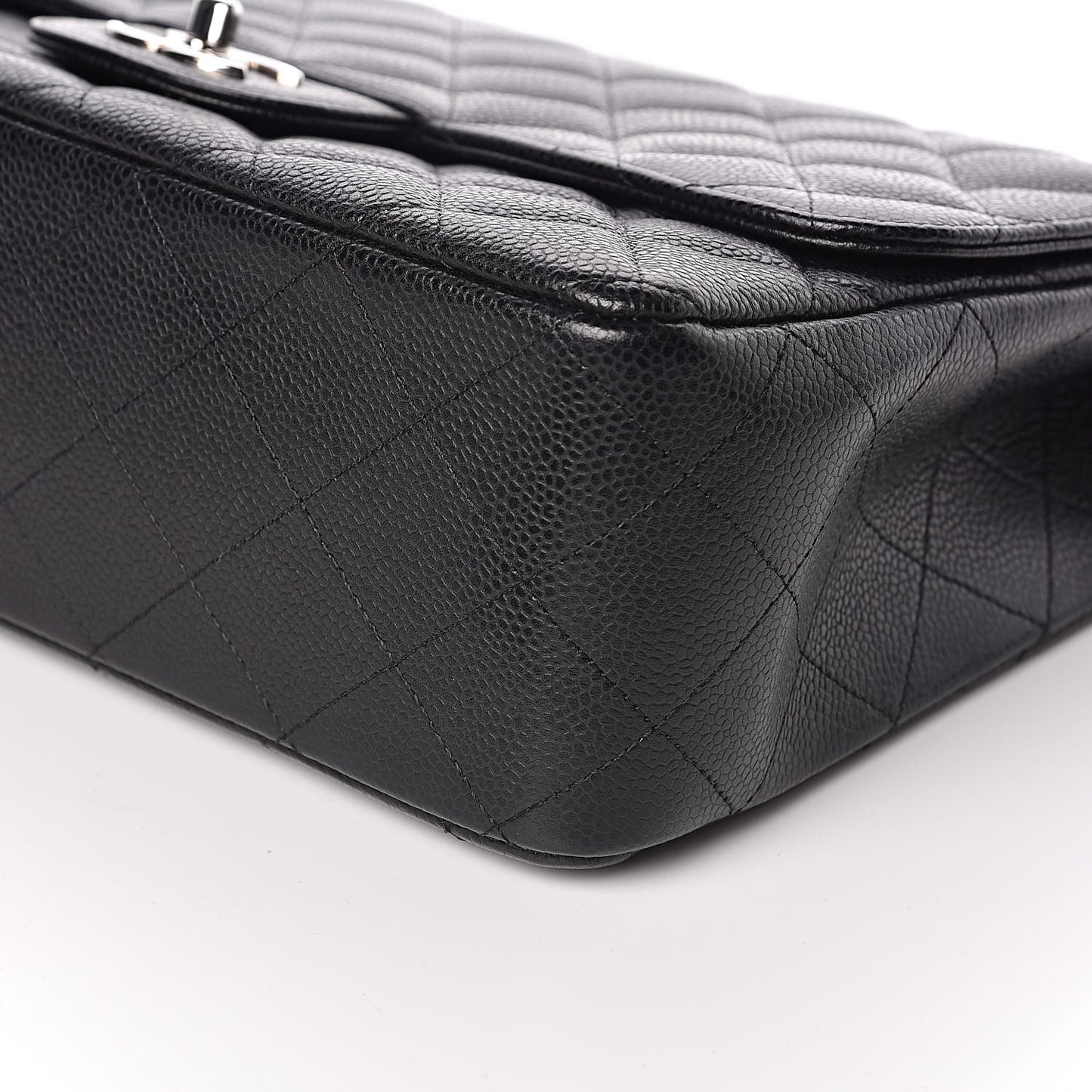 Caviar Quilted Jumbo Single Flap Black