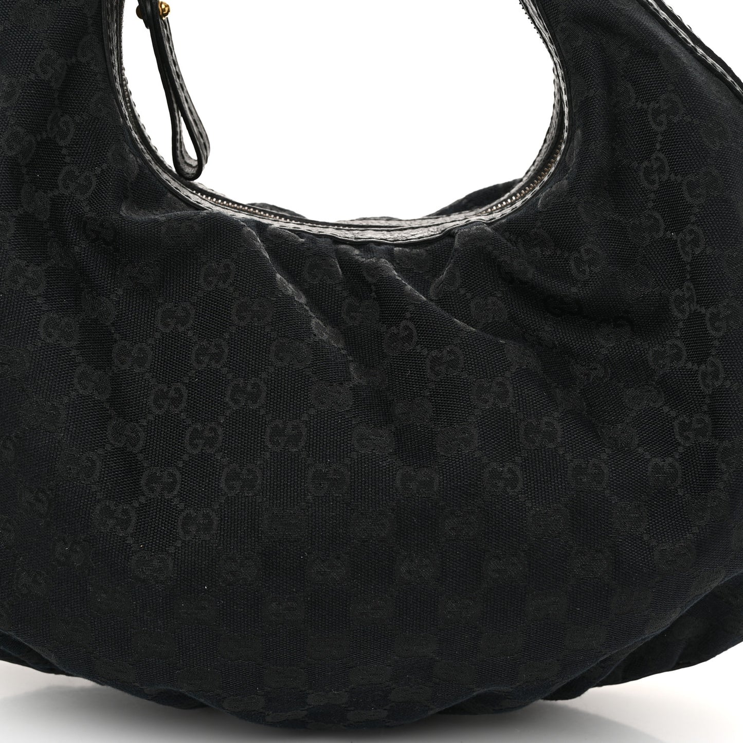 Monogram Medium Interlocking Hobo Black