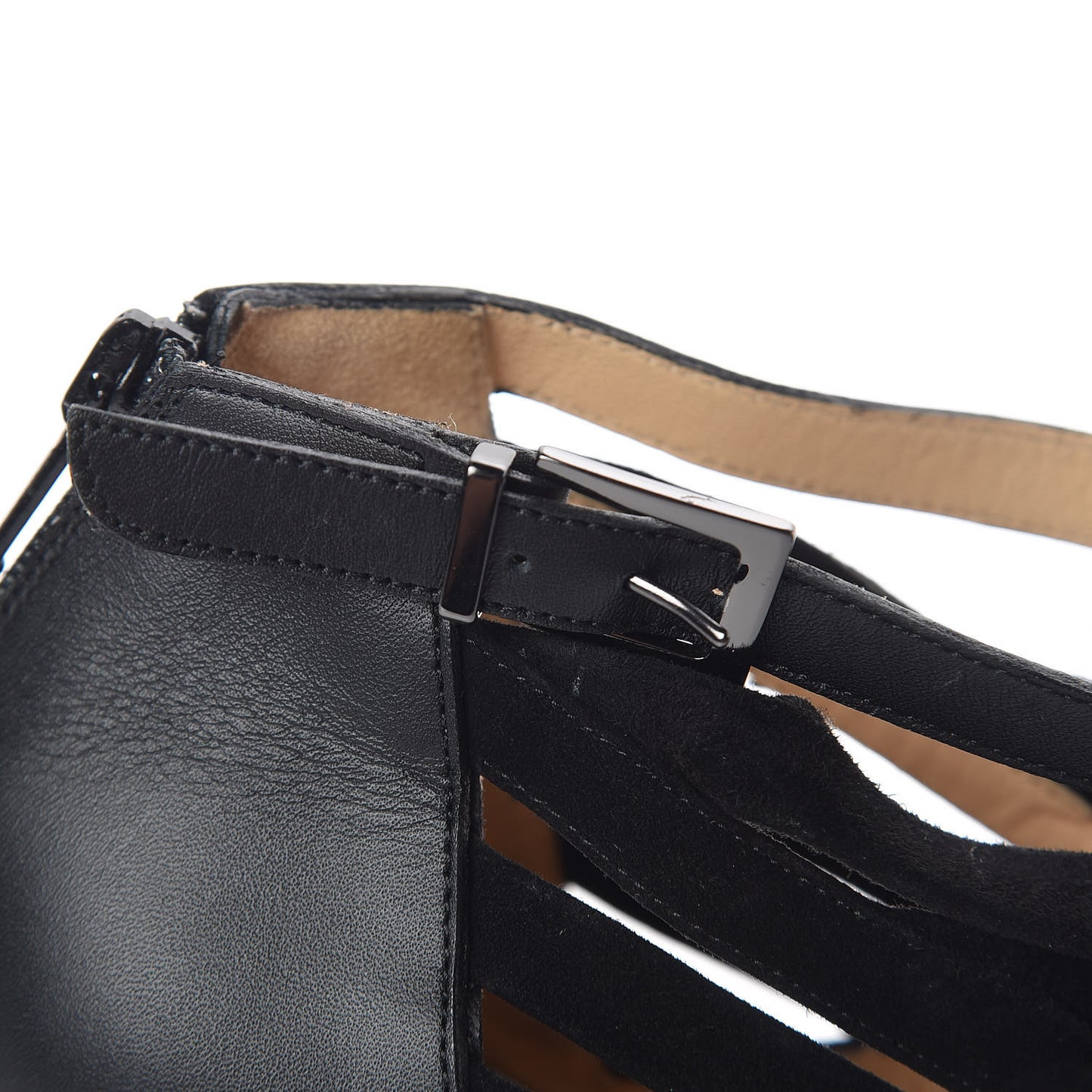 Suede Calfskin Patent Karina 120 Booties 39.5 Black