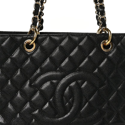 Chanel Caviar Quilted Grand Shopping Tote GST Black 8 of 10