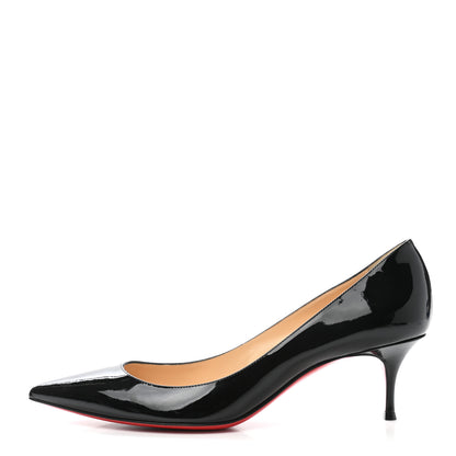 Christian Louboutin Patent Pigalle Follies 55 Pumps 41 Black 1 of 7