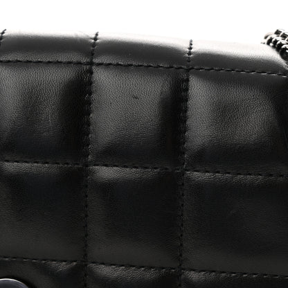 Chanel Lambskin Chocolate Bar Quilted Lambskin 5 Chain Flap Black 12 of 13