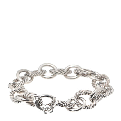 David Yurman Sterling Silver 12mm Large Oval Link Bracelet 5 of 5