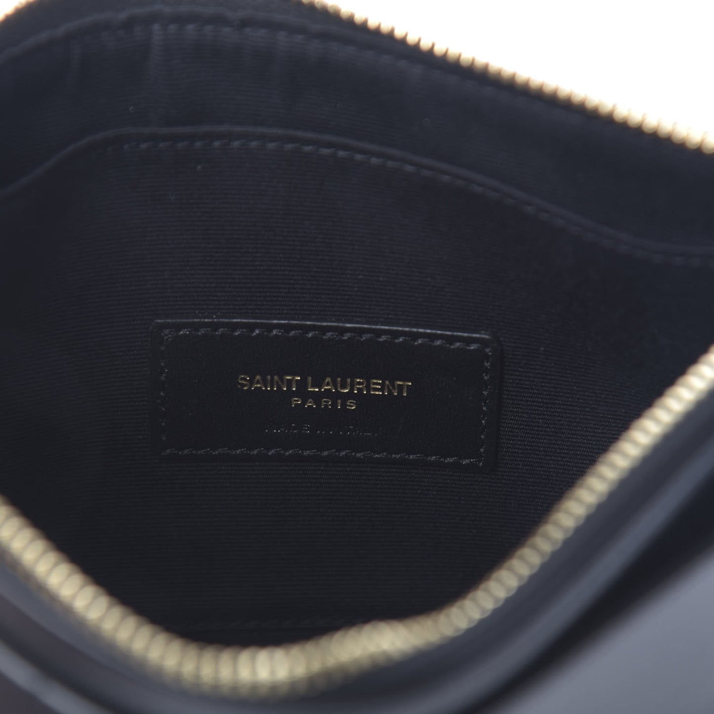 Smooth Calfskin Monogram Bill Pouch Black