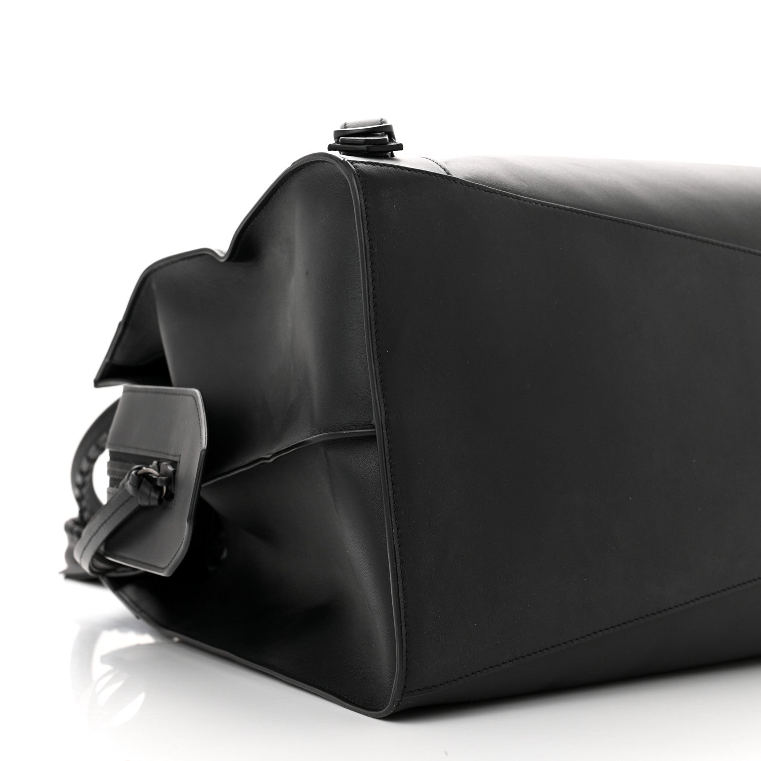 Balenciaga Smooth Calfskin Neo Classic Black Hardware Large Top Handle Bag Black 9 of 10