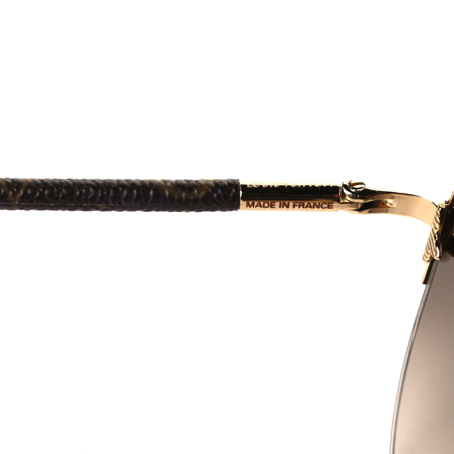 Louis Vuitton Monogram Petite Viola Pilote Aviator Sunglasses Z0571U Brown 5 of 7