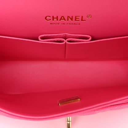 Chanel Caviar Quilted Medium Double Flap Pink 5 of 9