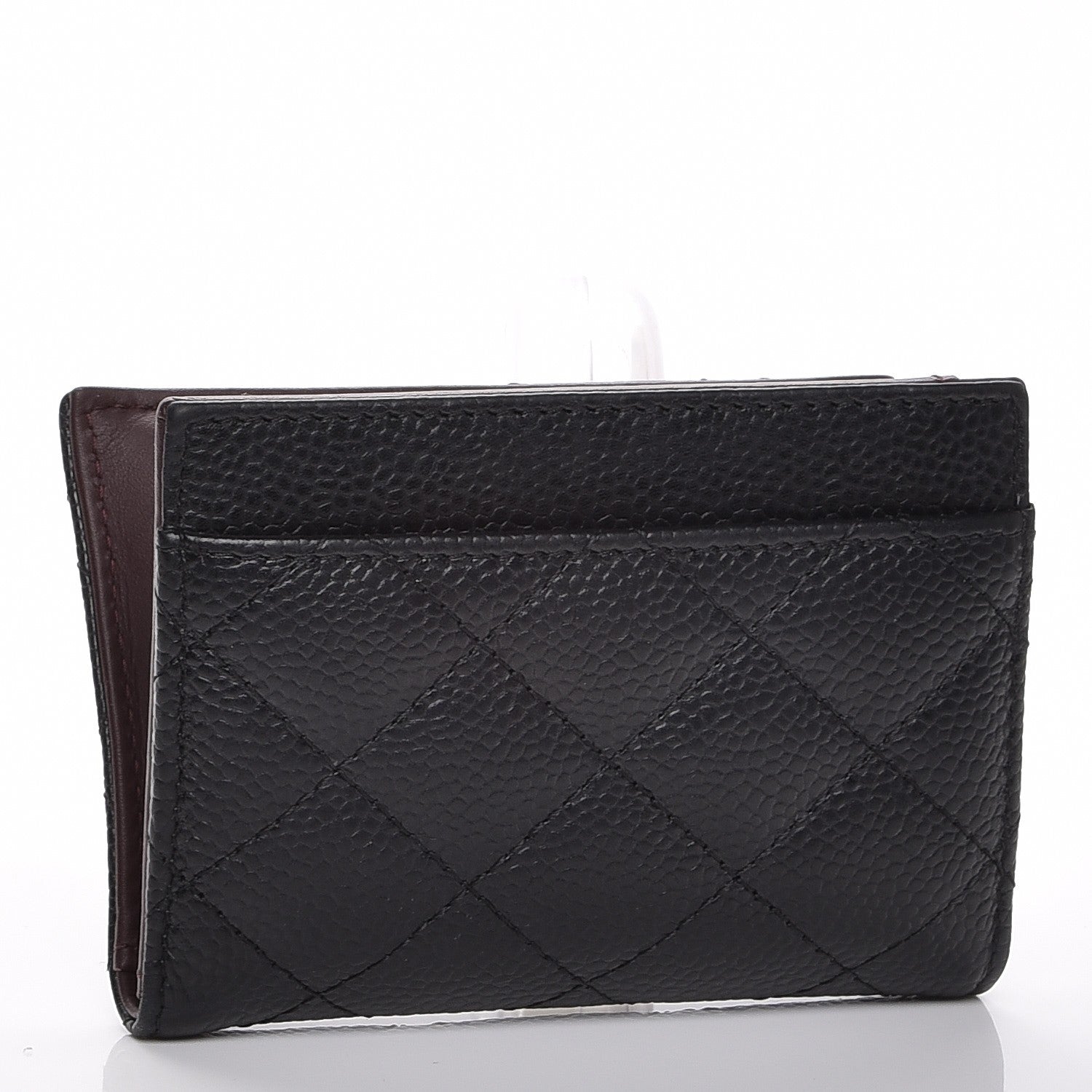 Chanel Caviar Quilted Card Holder Wallet Black 3 of 8