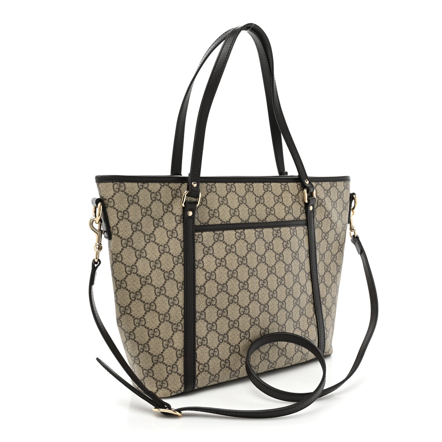 GG Supreme Monogram Medium Joy Tote Dark Brown