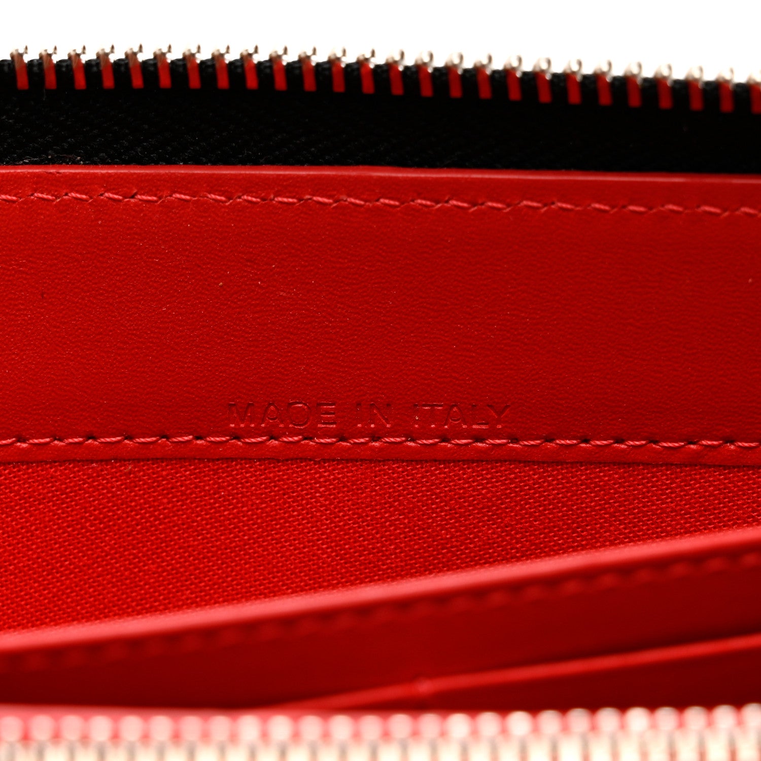Christian Louboutin Calfskin Panettone Spiked Zip Around Wallet Ivory 7 of 7