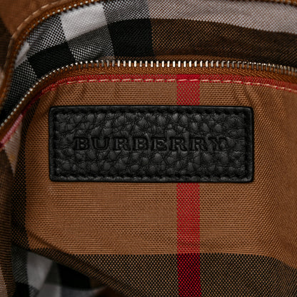 Burberry Calfskin Grommet Medium Maidstone Shoulder Bag Black 5 of 8