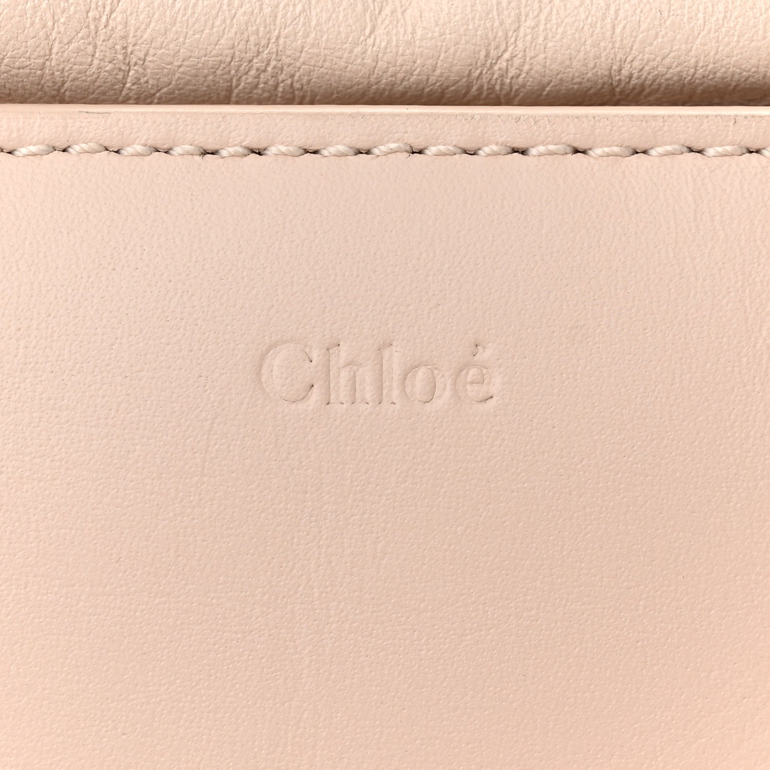 Chloe Calfskin Mate Woven Drawstring Shoulder Bag Nude 6 of 11