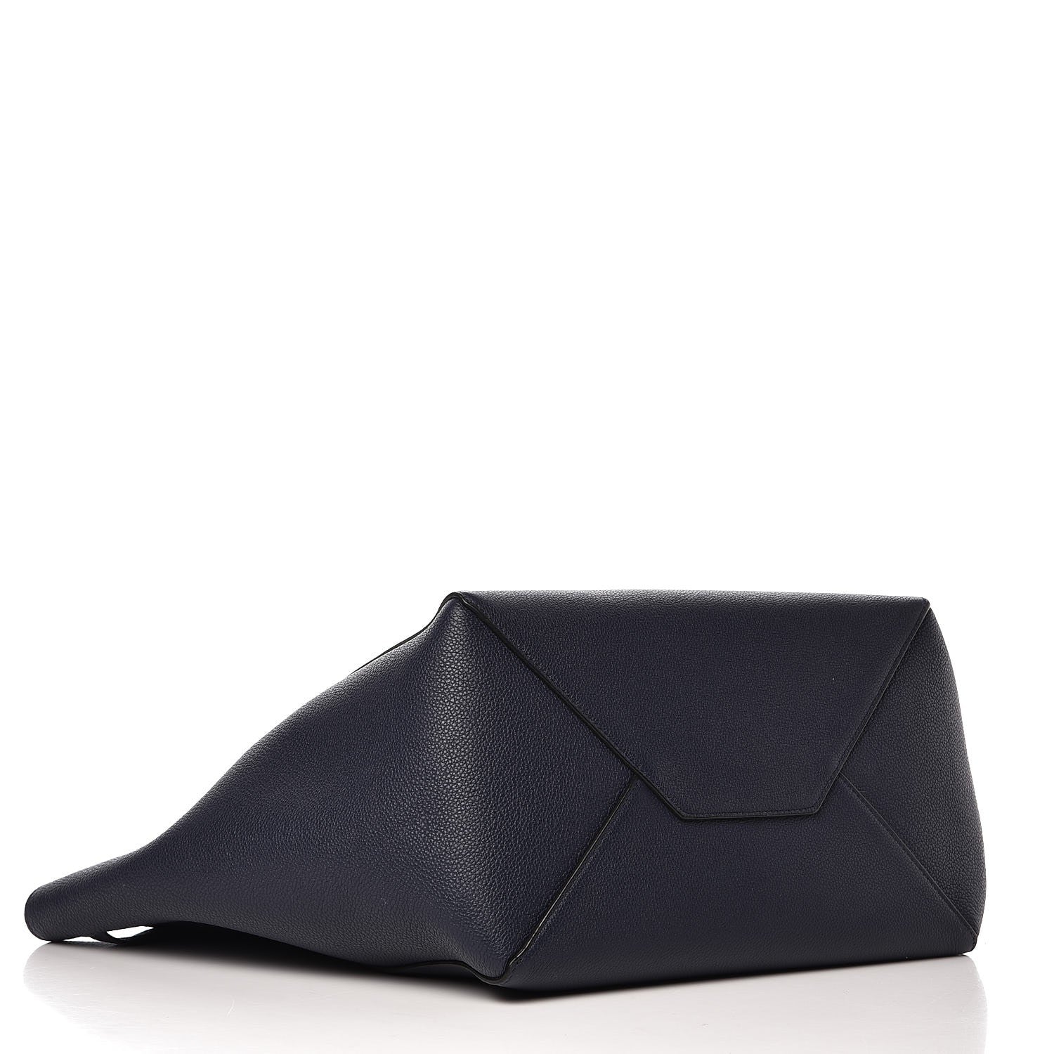 Celine Soft Grained Calfskin Small Belt Cabas Phantom Navy 4 of 9