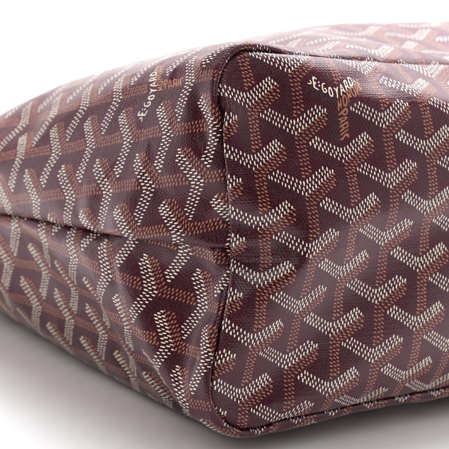 Goyard Goyardine Boheme Hobo Burgundy 10 of 12