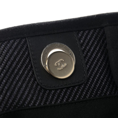 Chanel Mixed Fibers Small Deauville Tote Black 12 of 14