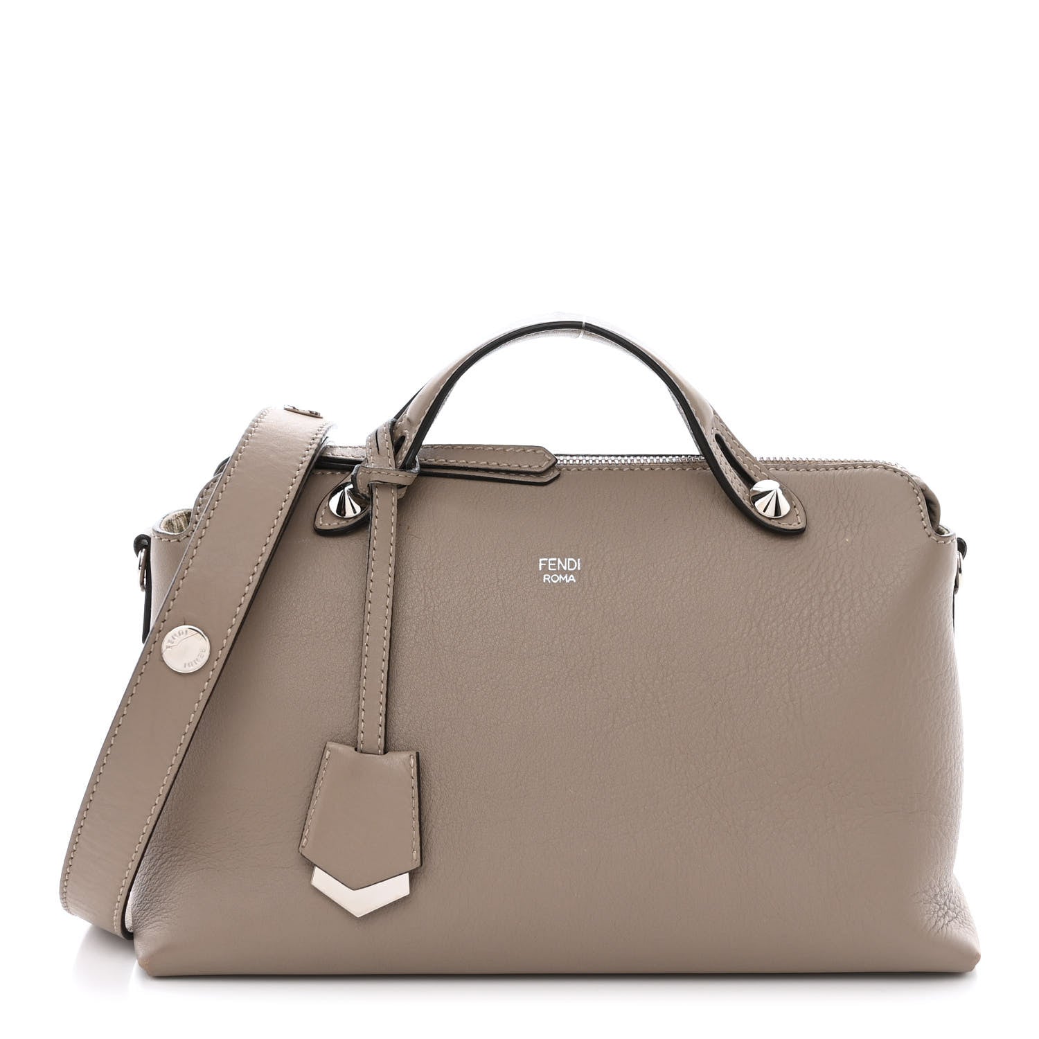 Fendi Vitello Dolce Medium By The Way Boston Bag Tortora 1 of 11