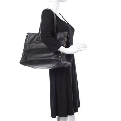 Valentino Garavani Nappa Medium Rockstud Soft Tote Black 2 of 14
