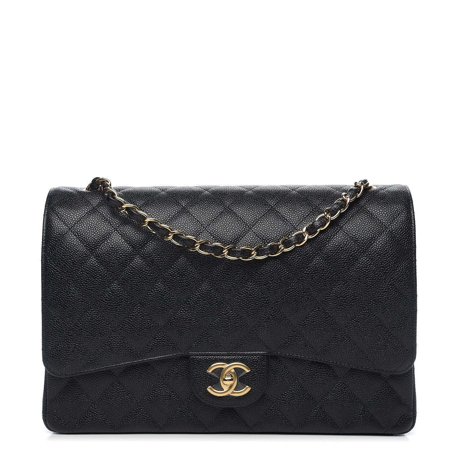 Chanel Caviar Quilted Maxi Double Flap Black 1 of 10