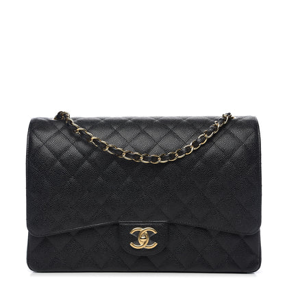 Chanel Caviar Quilted Maxi Double Flap Black 1 of 10