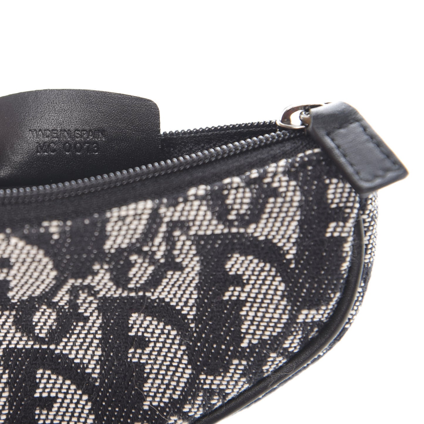 Monogram Saddle Coin Purse Black