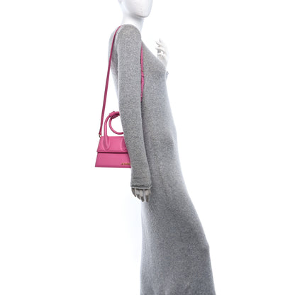 Jacquemus Calfskin Le Chiquito Noeud Dark Pink 2 of 9