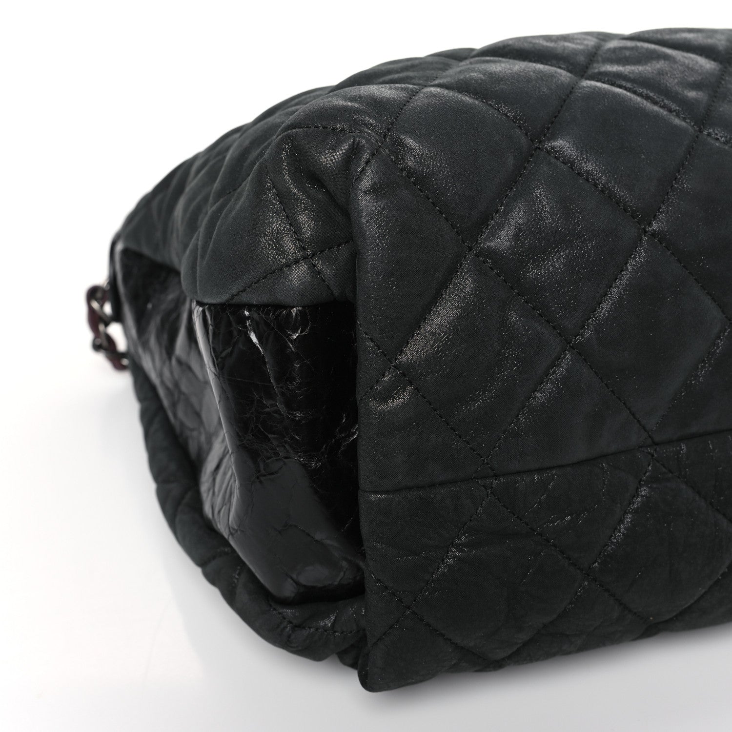 Chanel Iridescent Calfskin Quilted Coco Daily Black 8 of 9