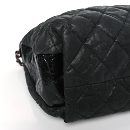 Chanel Iridescent Calfskin Quilted Coco Daily Black 8 of 9