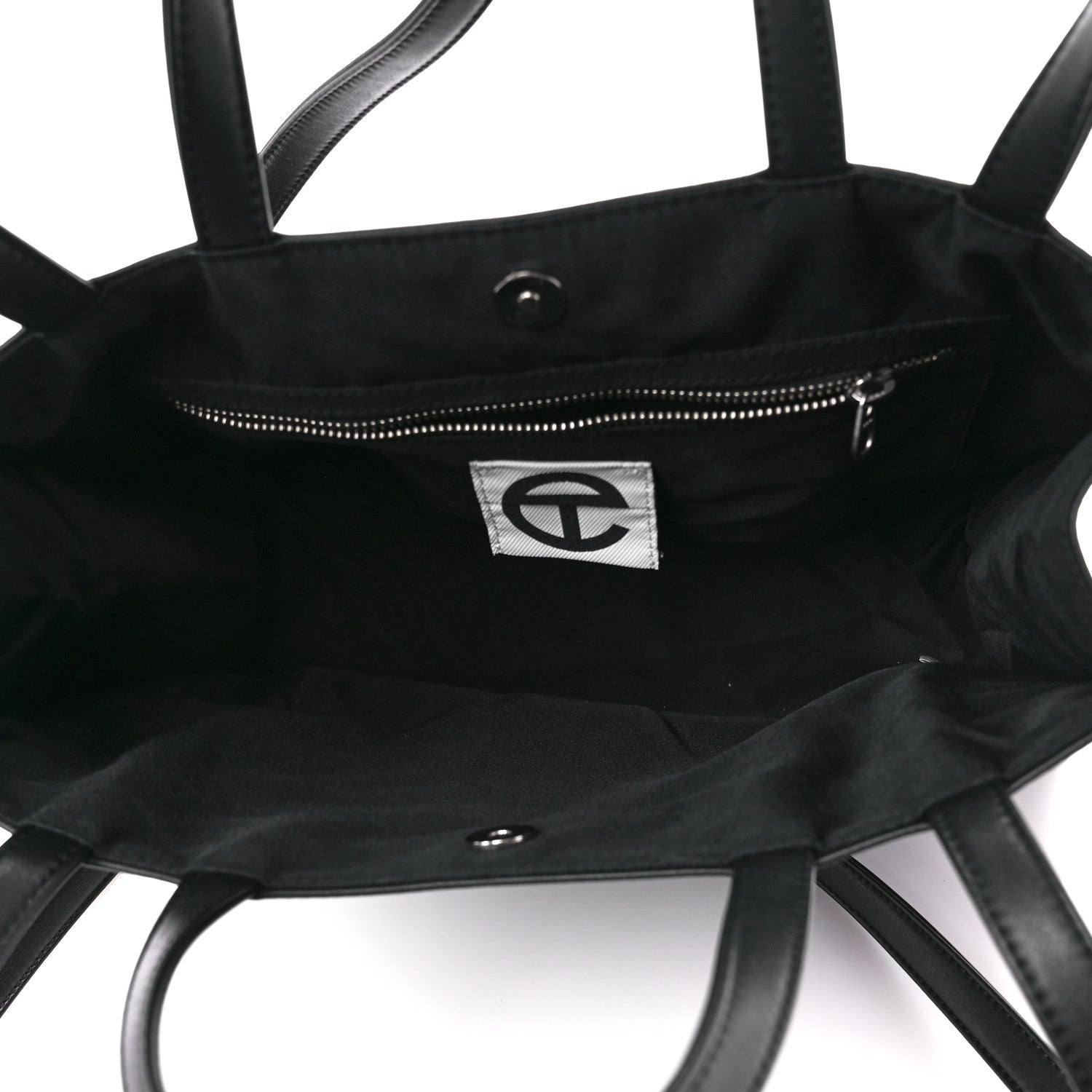 Telfar Vegan Leather Medium Shopping Bag Black 5 of 11