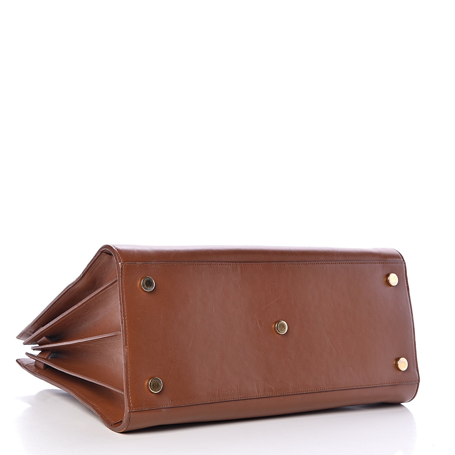 Saint Laurent Calfskin Large Sac De Jour Carryall Cognac 4 of 12