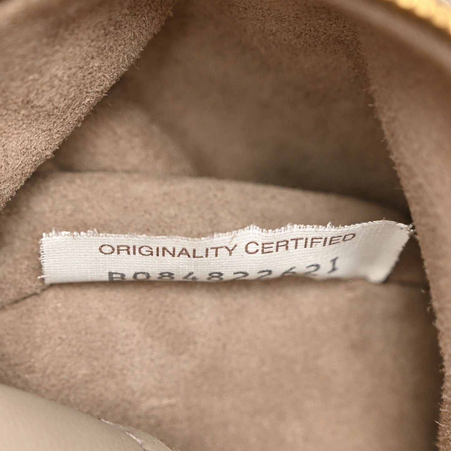 Nappa Intrecciato Medium Classic Chain Strap Tote Taupe Grey