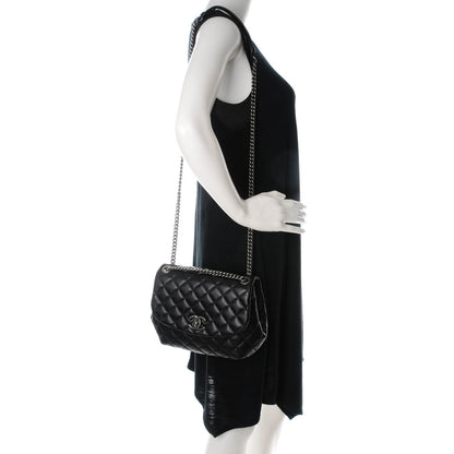 Chanel Lambskin Quilted Small Daily Supple Flap Black 2 of 8