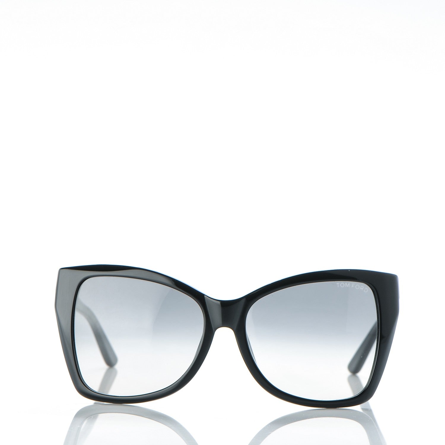 Tom Ford Carli Oversize Square Cateye Sunglasses TF295 Black 2 of 7