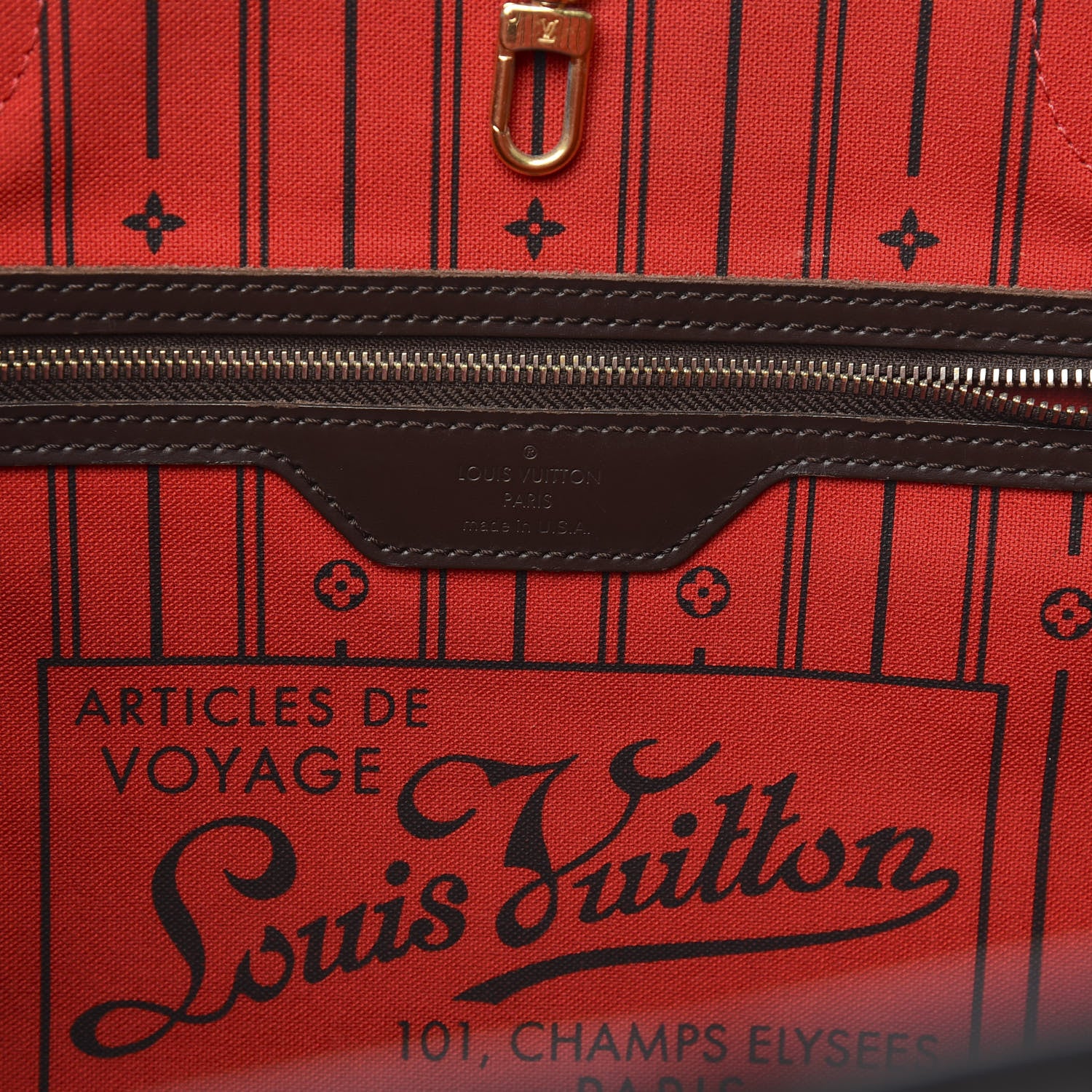 Louis Vuitton Damier Ebene Neverfull MM 6 of 19