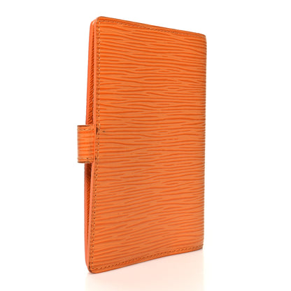 Louis Vuitton Epi Small Ring Agenda Cover Mandarin 3 of 15