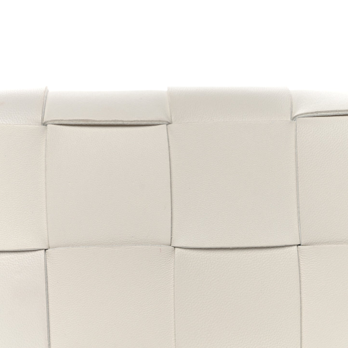 Nappa Maxi Intreccio The Belt Cassette Bag White