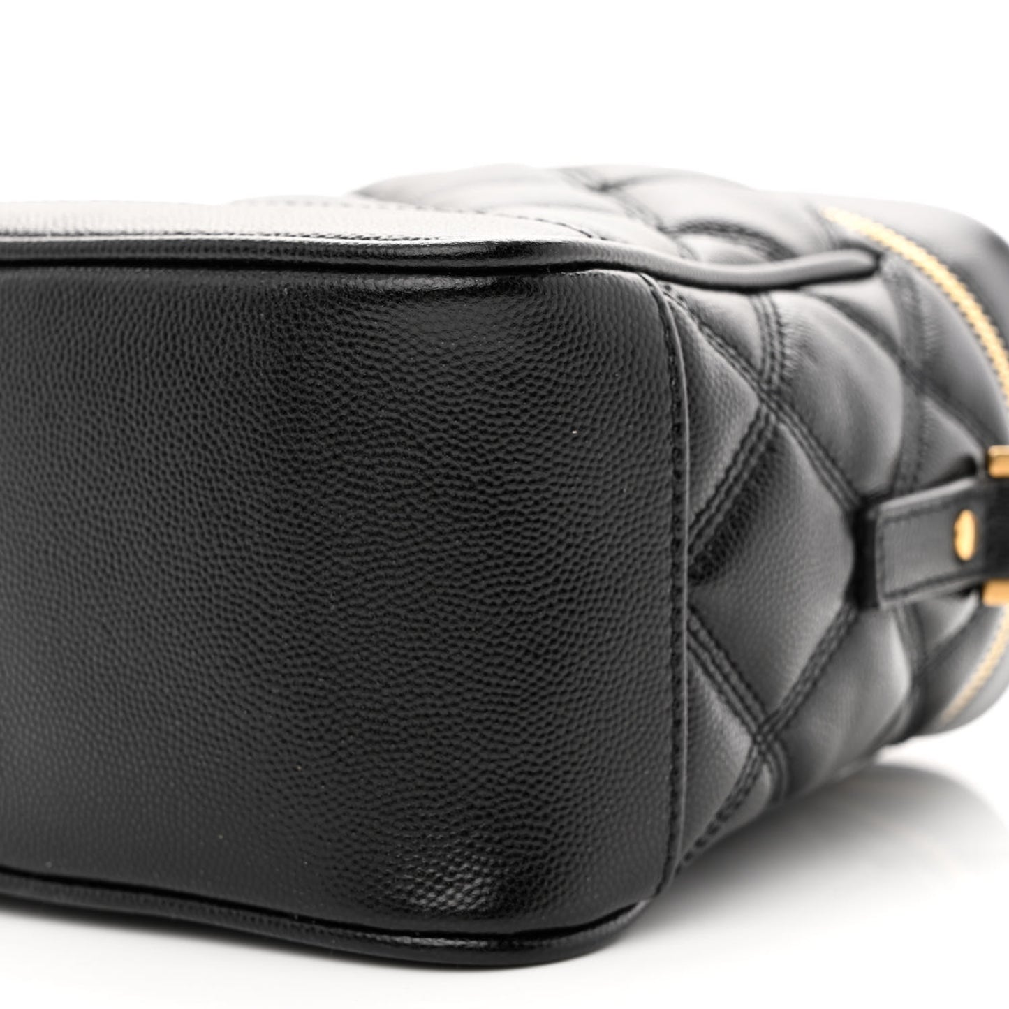 Grain de Poudre Quilted 80's Vanity Bag Black